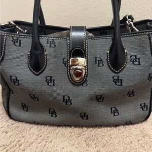 Dooney & Bourke Black and Gray Satchel